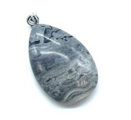Pendente Larme Jaspe Cartographiée 3cm
