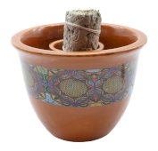 Taça Fumigation Céramique Flor de Vie 13cm