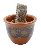 Taça Fumigation Céramique Flor de Vie 9cm