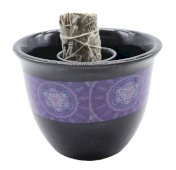 Taça Fumigation Céramique Métatron Preto 13cm