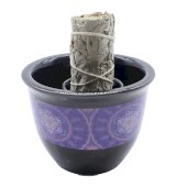 Taça Fumigation Céramique Métatron Preto 9cm