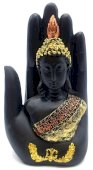 Estátua Resina Buda sobre Main 18cm