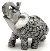 Estátua Resina Eléphant Argent 10cm