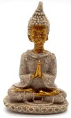 Estátua Resina Buda Thaï Gris 9cm