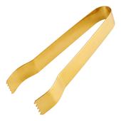Pinça para Carvão Inox Dourada 15cm