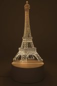 Luz noturna USB Plastique Tour Eiffel 19cm