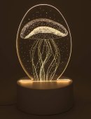 Luz noturna USB Plastique Méduse 14cm
