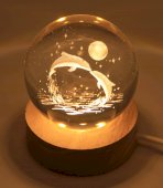 Luz noturna USB Verre Dauphin 6cm