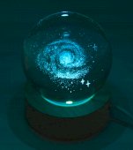 Luz noturna USB Verre Galaxie Multicolore 9cm