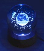 Luz noturna USB Verre Saturne Multicolore 9cm