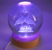 Luz noturna USB Verre Cygnes Multicolore 9cm